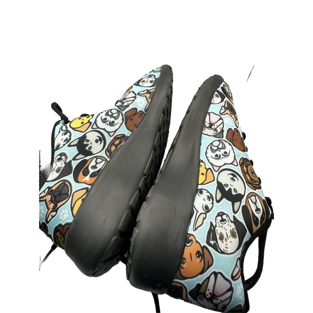 Shoes Womens 8 Athletic Trainers Dog Print Sneakers Casual Colorful Active Vet - Picture 6 of 7